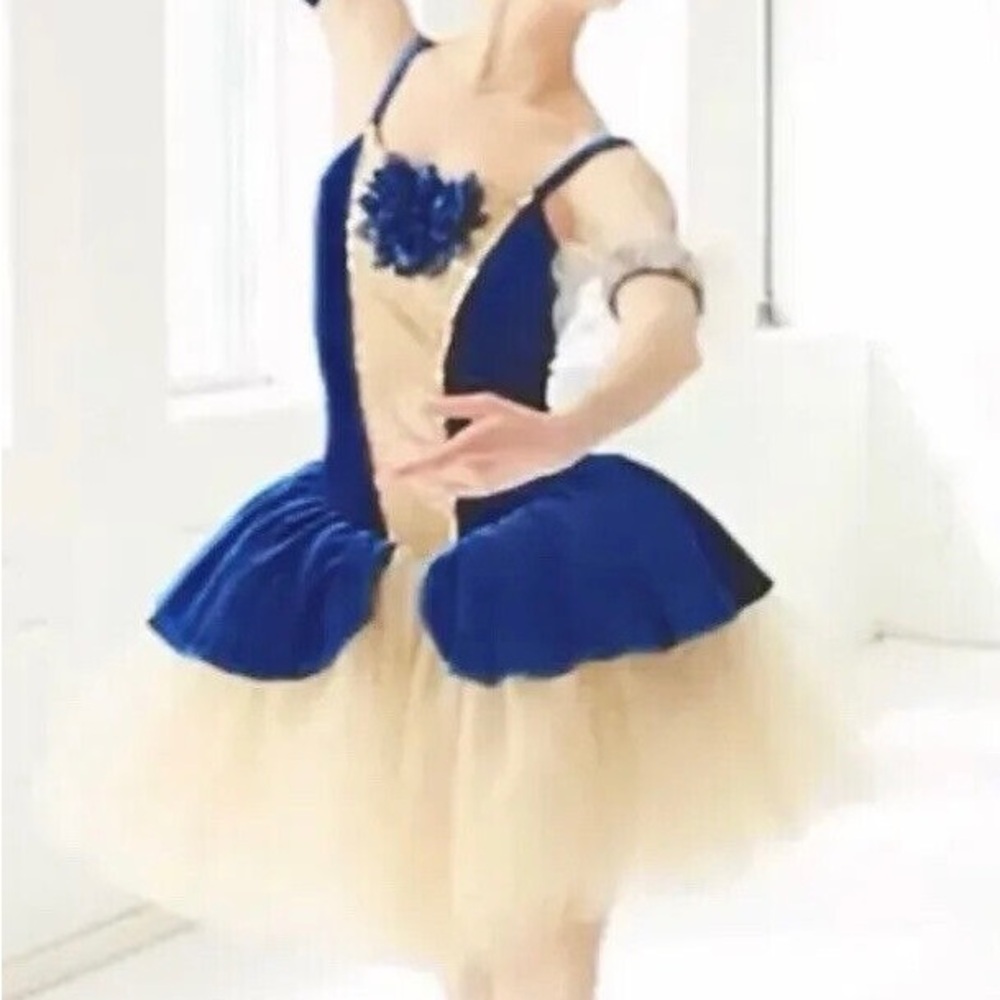 Revolution Blue & Gold Ballet Dance Costume
